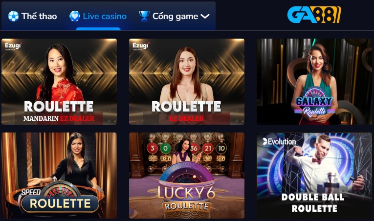 Game casino bàn cược hấp dẫn